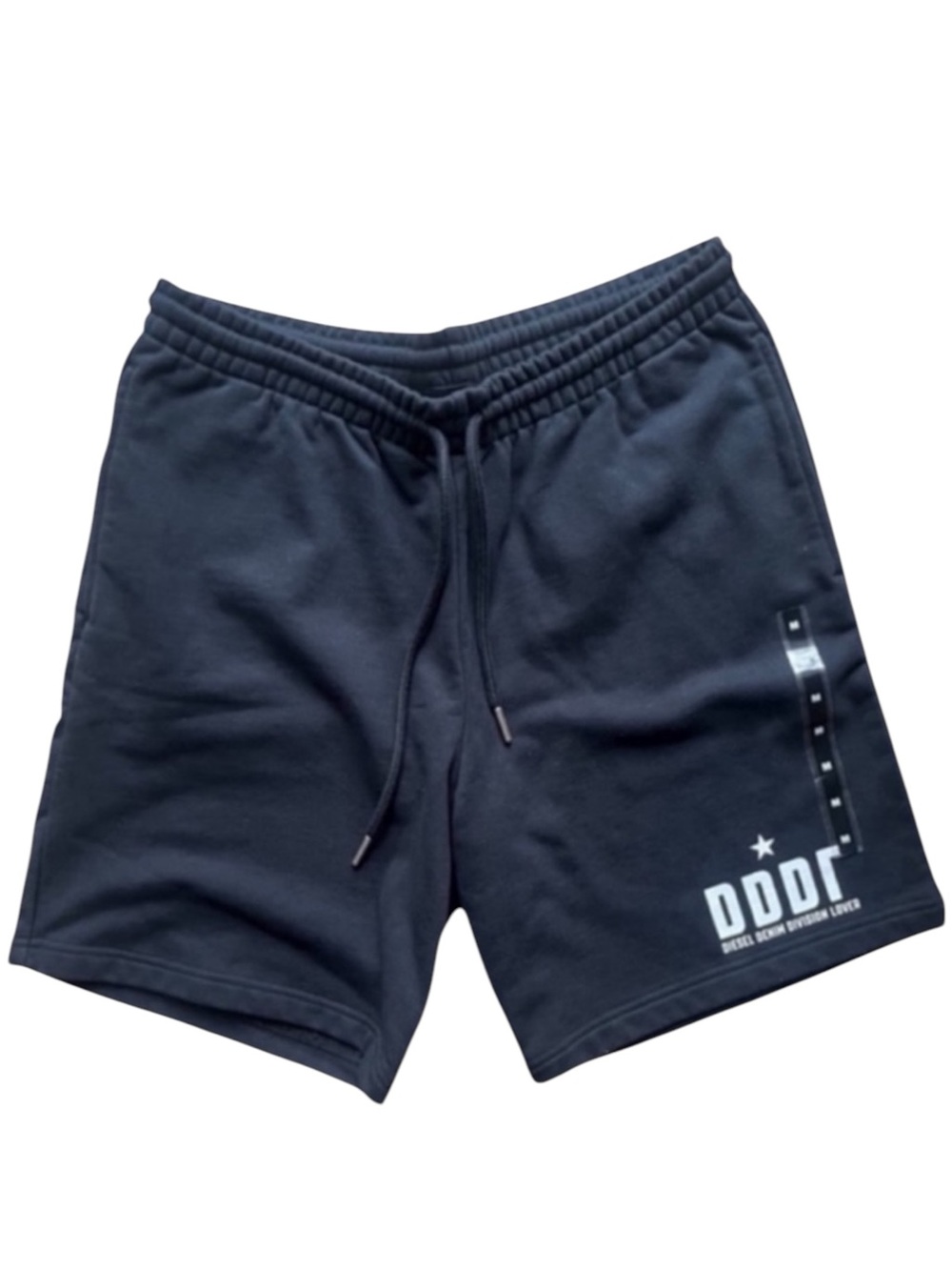 DIESEL Logo Sweat Shorts Men's Black Medium NWT Drawstring Streetwear